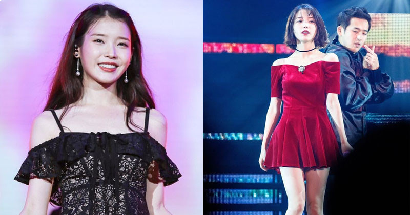 Top Moment IU Beautiful In Off-Shouldered Outfits
