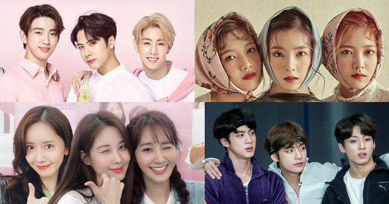 10 Famous Trio Praised As The 'Visual Triangles' Of  K-Pop