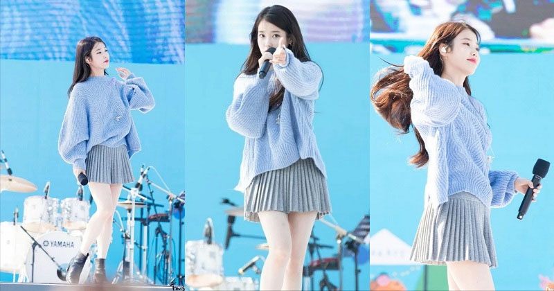 16 Times IU Had Us Feeling Super Soft In The Fluffiest Over-Sized Sweaters