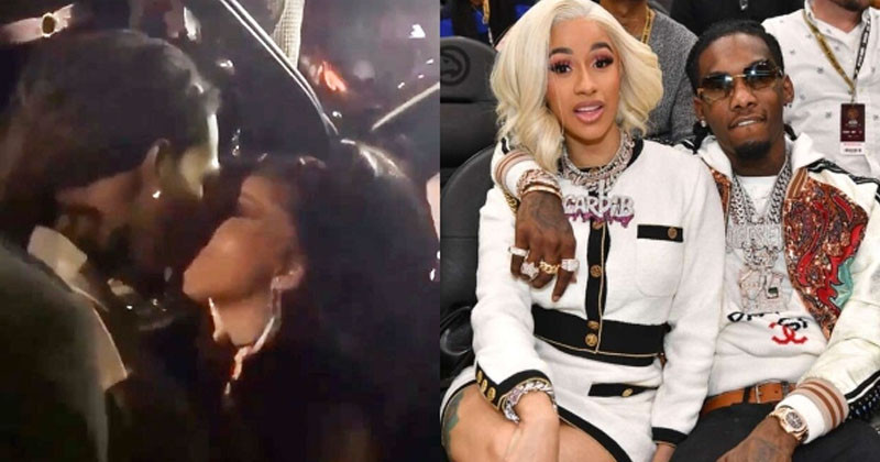 Cardi B kissed her ex-husband for being given supercar