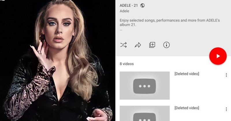 Adele Suddenly Deleted Album 21