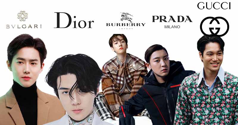 EXO - Kings Of Fashion With Top Luxury Brands Ambassadors Position