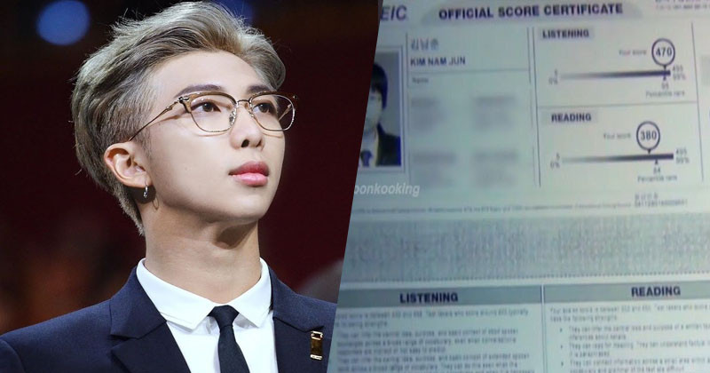 BTS’s RM Took TOEIC English Test Again & Here is His Score