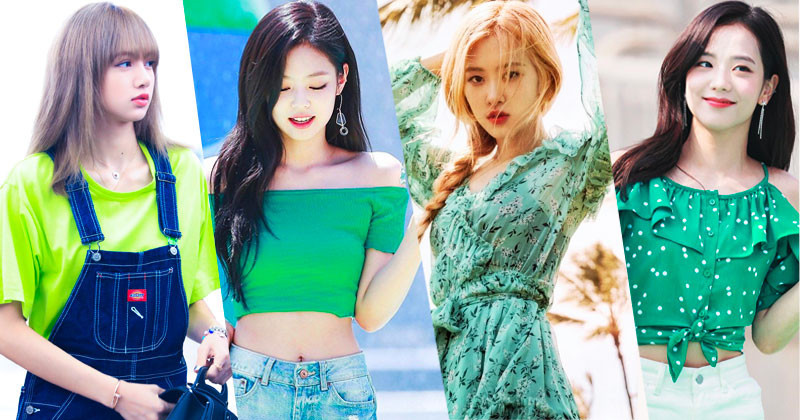 All BLACKPINK Members Wear Green Tops Their Own Styles