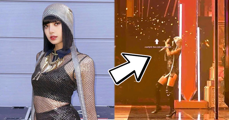 BLACKPINK Lisa Left Viewers Shook By Effortlessly Handling Confetti Mishap