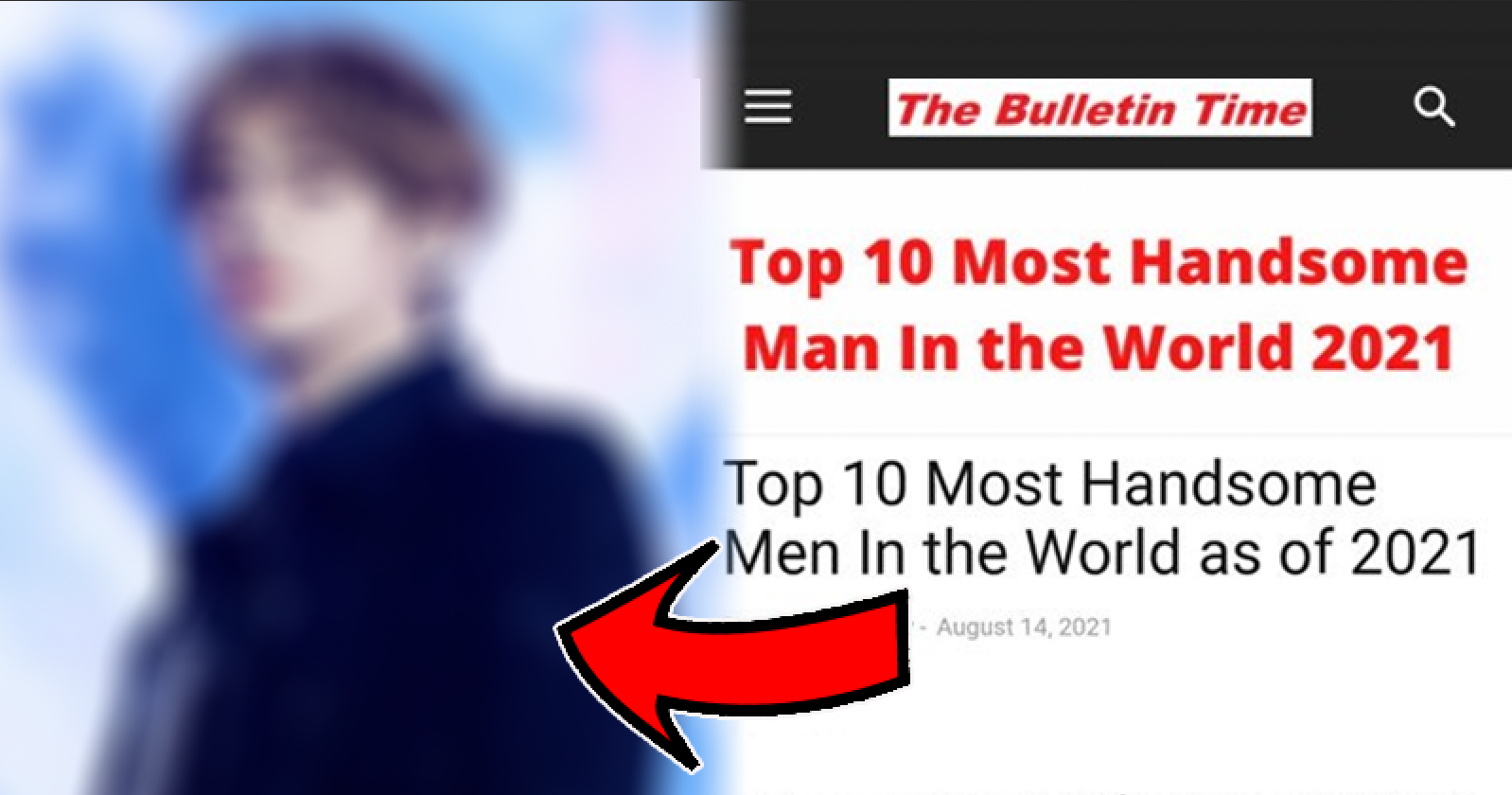 Two Media Outlets Select Member of BTS As The Most Handsome Man of 2021