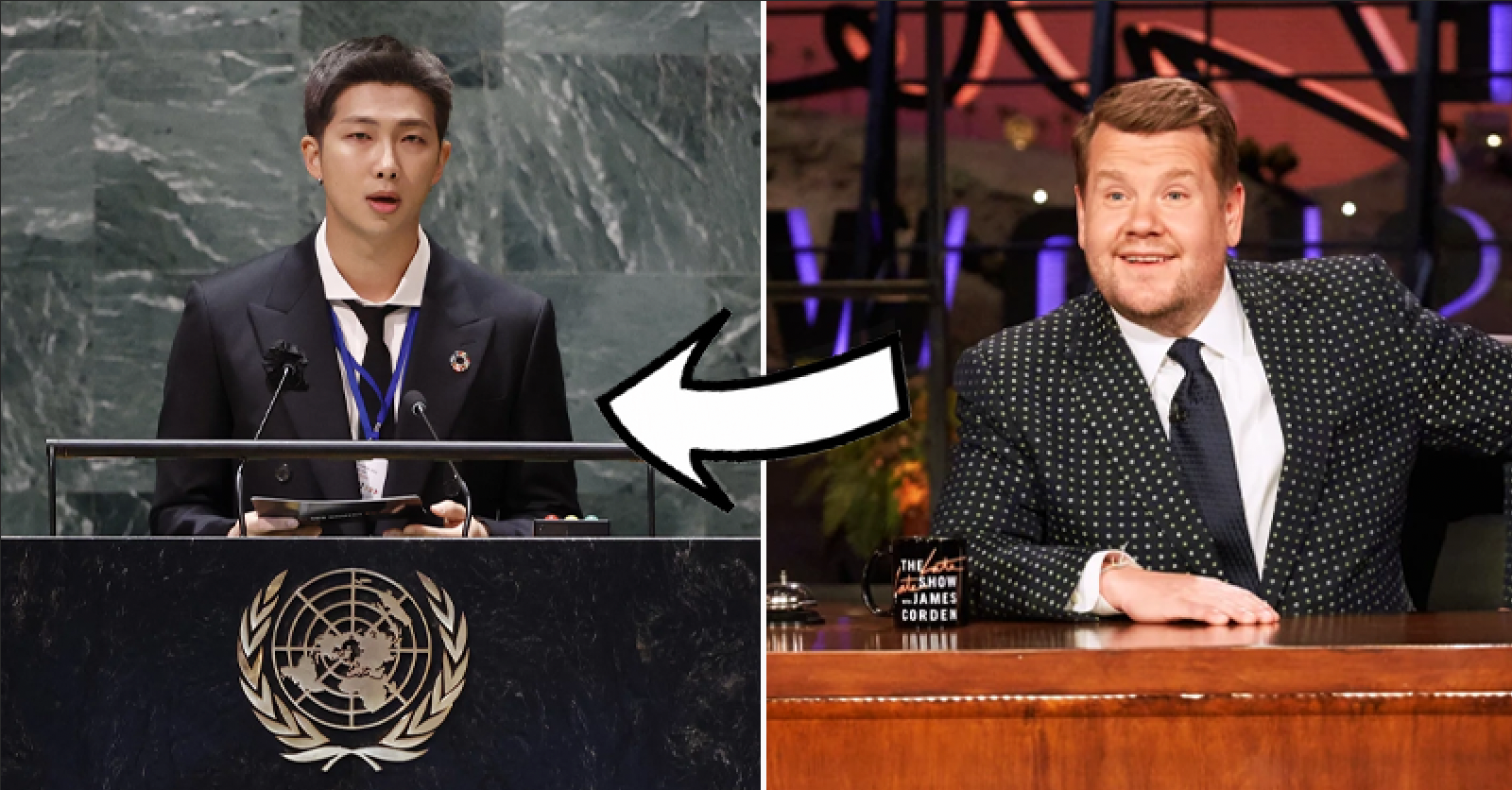 James Corden Trends on Twitter after His Comment About BTS at UNGA