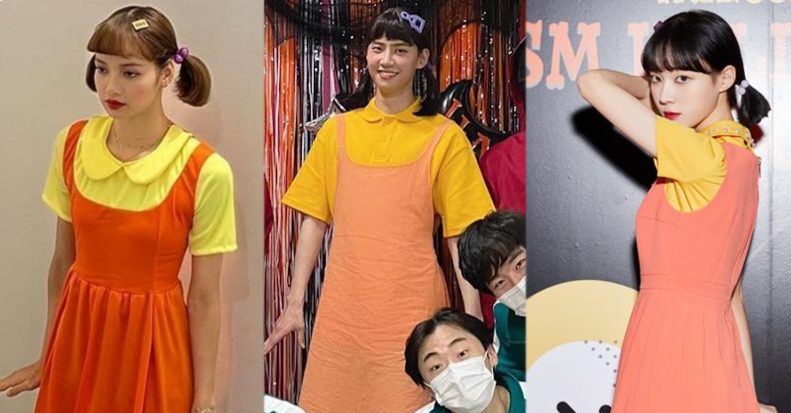 These Idols May Wear The Same "Squid Game"Outfit But Served Completely Different Spooky Vibes