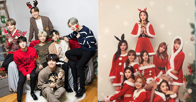 BTS and TWICE Chosen To Be The Top Groups That People Want to Celebrate Christmas with