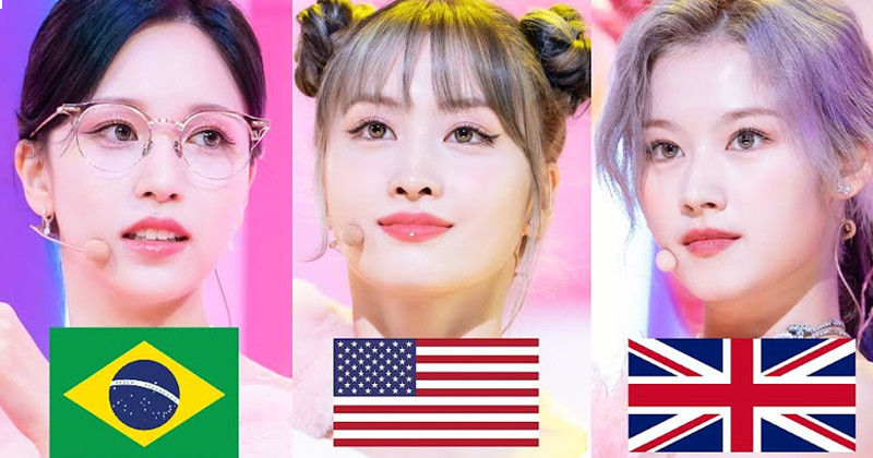 Here's How The Most Popular TWICE Members Change Drastically Between 8 Big Countries