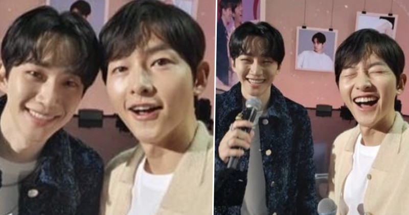 Song Joong Ki Appeared At 2PM Lee Junho’s Fan Meeting And They're All Smiley