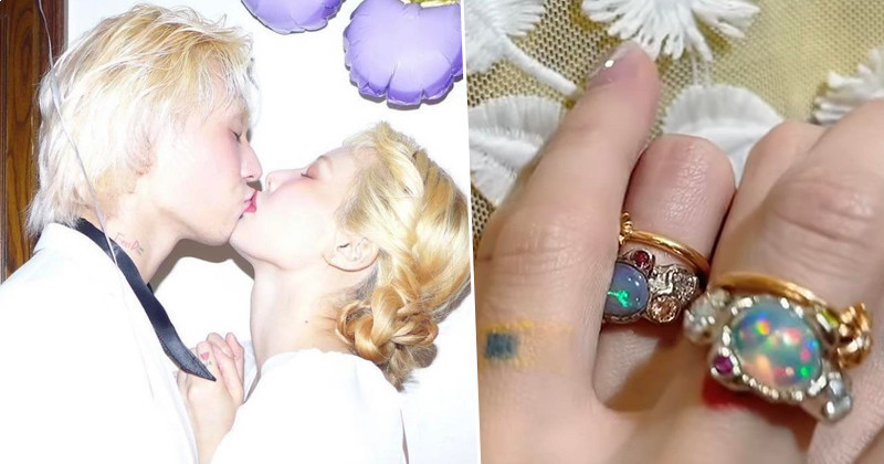 HyunA Shows Off Rings Announcing Her Engagement To DAWN