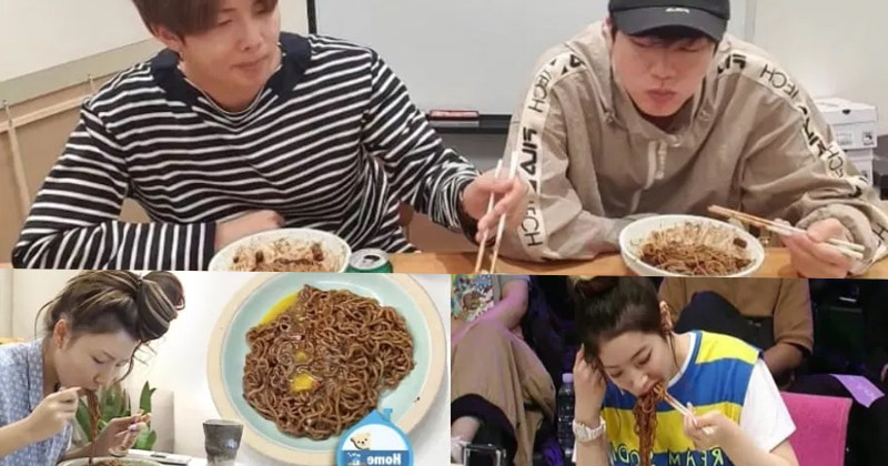 8 Times K-Pop Idols Made Viewers Crave Jajangmyeon Noodle