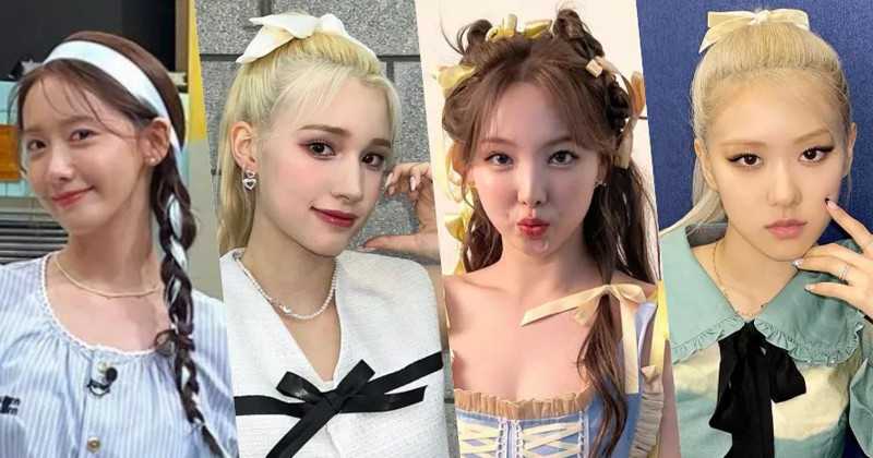 6 Ways To Wear 2022’s Trending Hair Ribbons, As Modeled By Your Fave K-Pop Stars