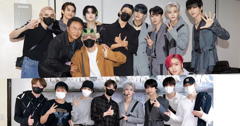 Lee Soo Man With Members of NCT, Super Junior Show Love For NCT DREAM At Their Concert