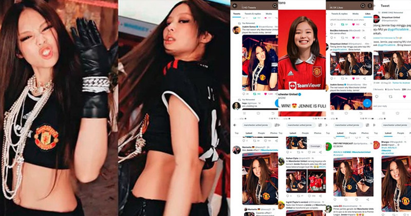 BLACKPINK Jennie's Impact Extends To The World Of Soccer And Fans Love That She Has Become A Good Luck Charm For Manchester United