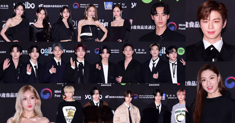 Stars Grace The Red Carpet At The '2022 MAMA Awards' (Day 1)