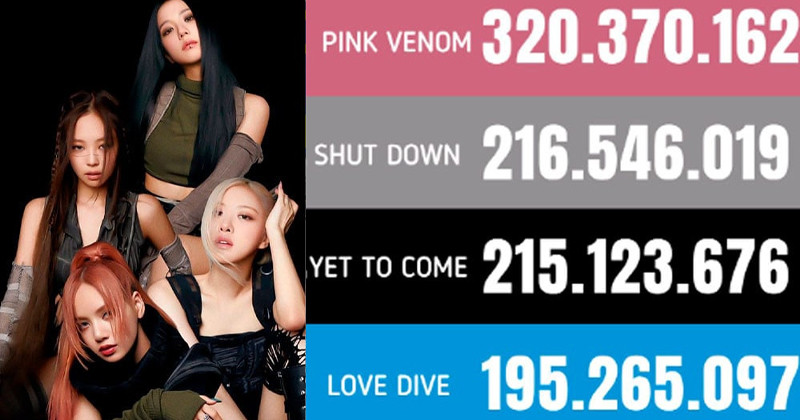 BLACKPINK "Pink Venom" And "Shut Down" Are Now The Top 2 K-pop Group Songs Released In 2022 With The Most Streams On Spotify
