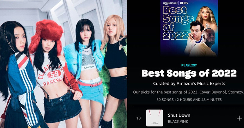 BLACKPINK "Shut Down" Makes It To Amazon Music's "Best Songs of 2022" List