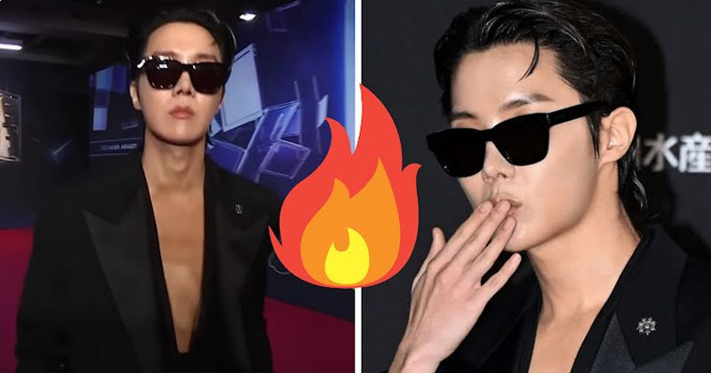 BTS J-Hope Drives Fans Crazy With His Sexy Red Carpet Fashion At The “2022 MAMA Awards”