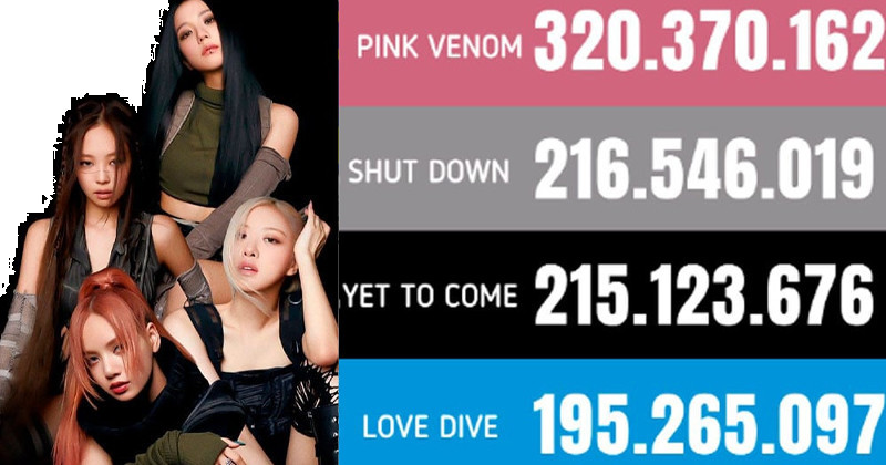 BLACKPINK "Pink Venom" And "Shut Down" Are Now The Top 2 K-pop Group Songs Released In 2022 With The Most Streams On Spotify