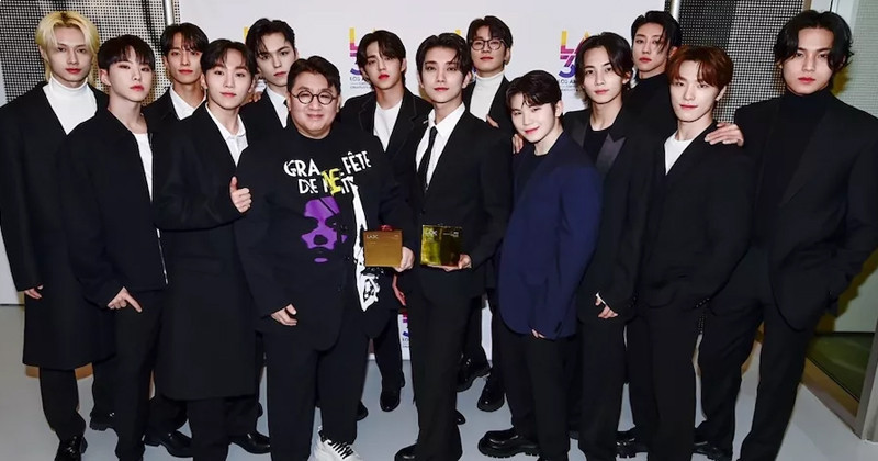 SEVENTEEN And Bang Si Hyuk Win Culture Ambassador Award At LA3C Festival