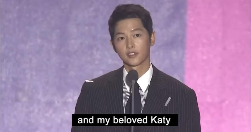 Fans Realize That Song Joong Ki Had Mentioned His Girlfriend Back In September During Acceptance Speech At The APAN Awards