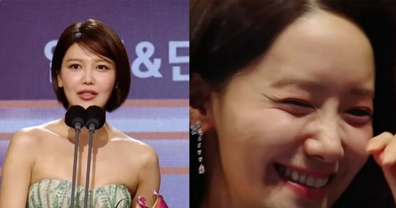 Girls' Generation Sooyoung Hilariously Orders YoonA To Cry During Her Winning Speech At The '2022 MBC Drama Awards'