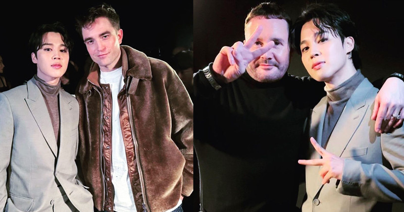 BTS Jimin Hangs Out With Robert Pattinson, David Beckham, And More At Paris Fashion Week