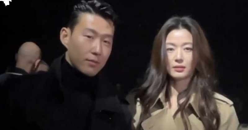Watch: Jun Ji Hyun And Son Heung Min Pose Together At Burberry Show In London