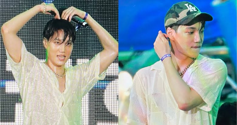 EXO Kai’s Honey-Colored Skin Is Glowing In These 10+ Moments From The Seoul 2022 WATERBOMB Festival