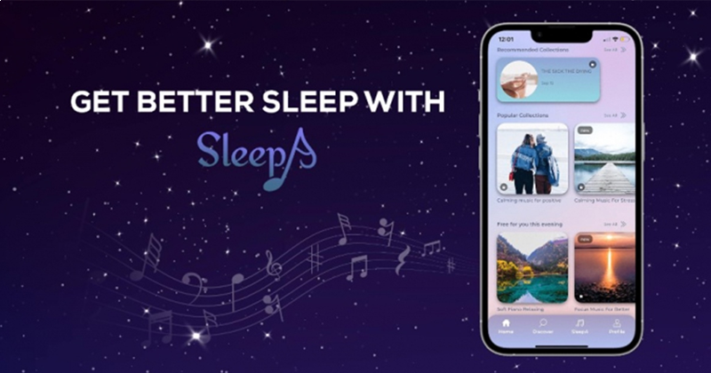 SleepA: A mental health app that help you to reduce stress and have a nice sleep
