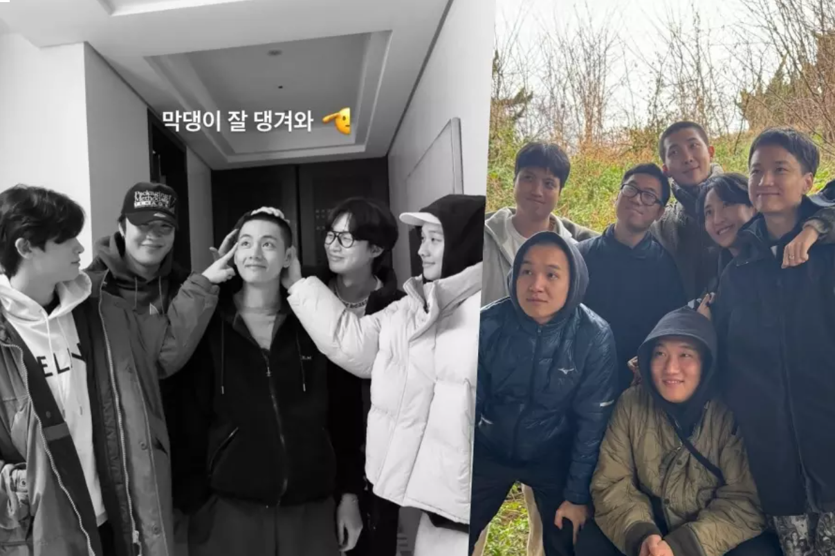 BTS’s RM And V Receive Support From Friends As They Enlist In The Military
