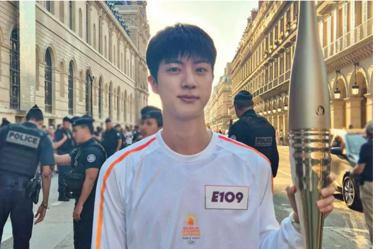 BTS's Jin Shares Message Of Support After Completing His Role As Torchbearer In Paris 2024 Olympic Games