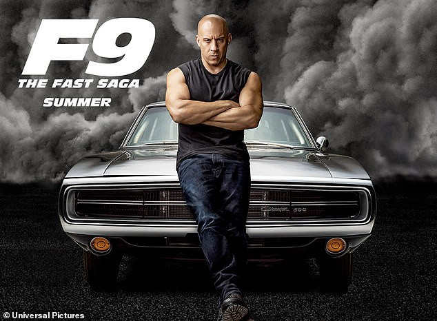 Revving up: A representative for Universal Pictures confirmed that Vin Diesel's Dodge Charger that he will drive in the highly-anticipated film, F9, cost the studio over $1 million to build