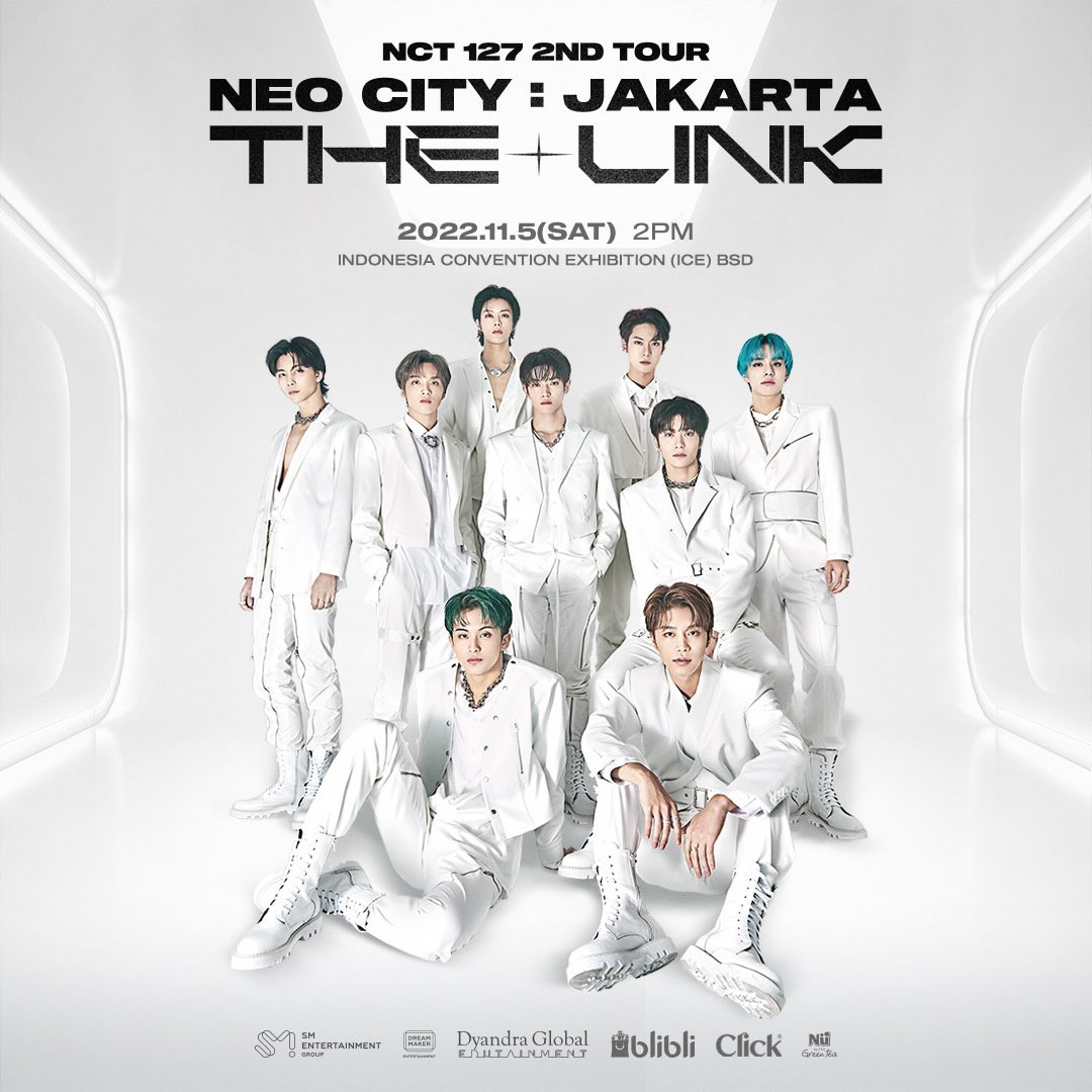NCT 127 on Twitter: "NCT 127 2ND TOUR 'NEO CITY : JAKARTA – THE LINK' 〖  Indonesia Convention Exhibition (ICE) BSD 〗 ➫ 2022.11.5 SAT (2PM WIB / 4PM  KST) 〖 TICKET