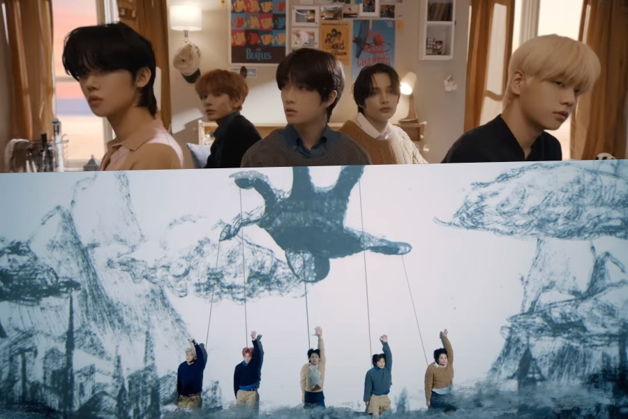 Update: TXT Takes A Dramatic Leap Of Faith In Cinematic Comeback Concept  Trailer For “The Name Chapter” | Soompi